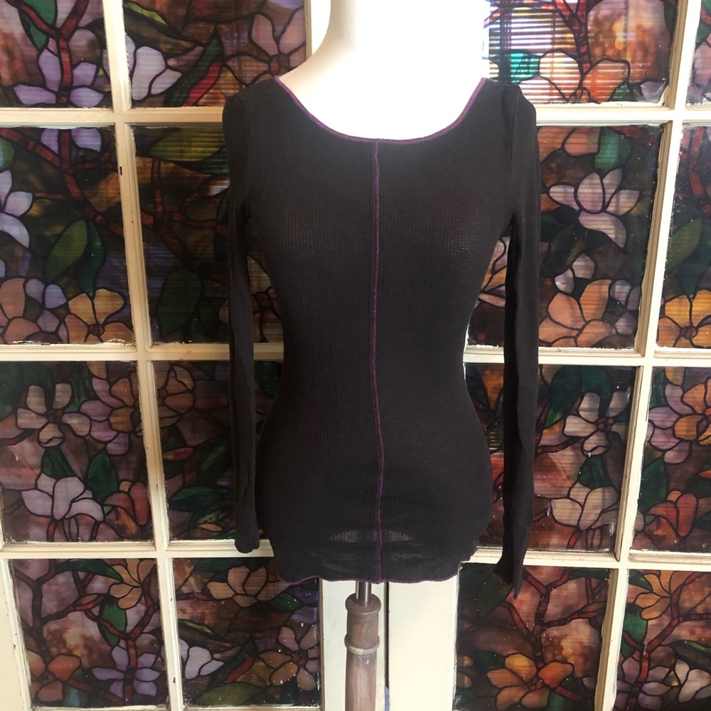 Roxy Black and purple Long sleeve too XS